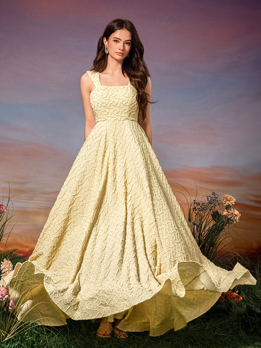 Elegant Women'S Off-Shoulder Mermaid Gown with Ruched Detail - Sleeveless, Strapless, Floor-Length, Polyester, Spring\u002FSummer, Adult Sizes, Elegant Event Wear|Fitted Design|Polyester Fabric
