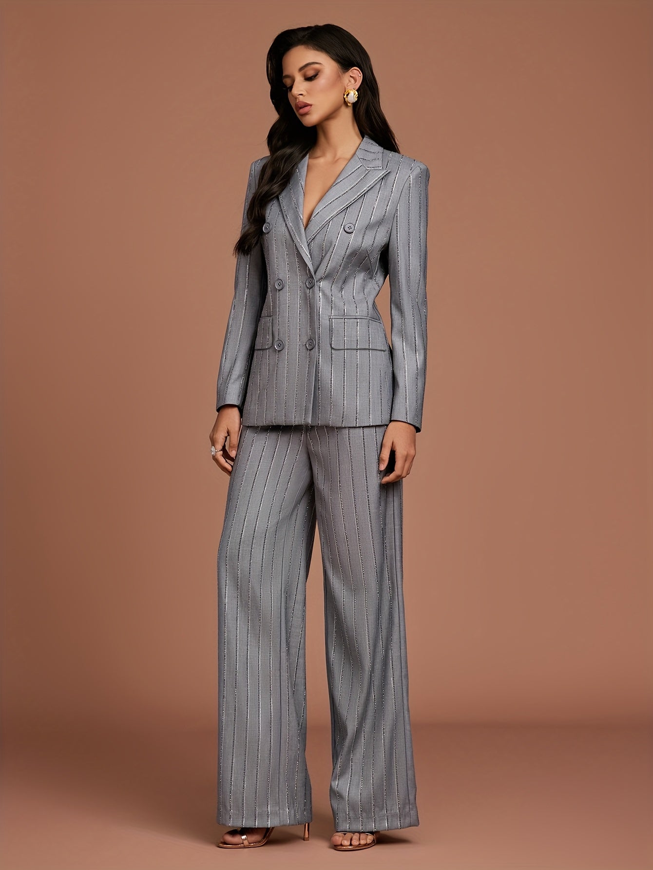 Women's formal casual suit hot diamond senior long sleeve suit