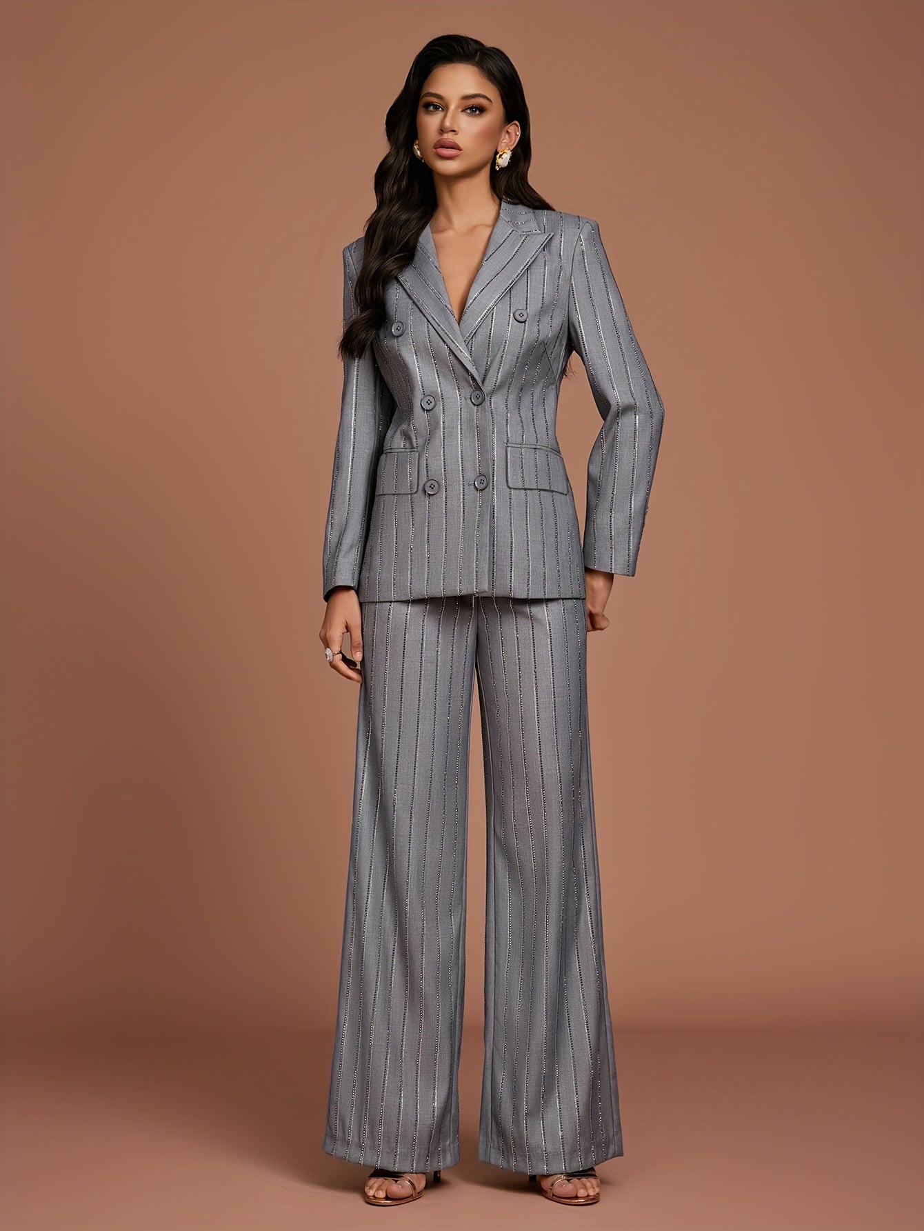 Women's formal casual suit hot diamond senior long sleeve suit