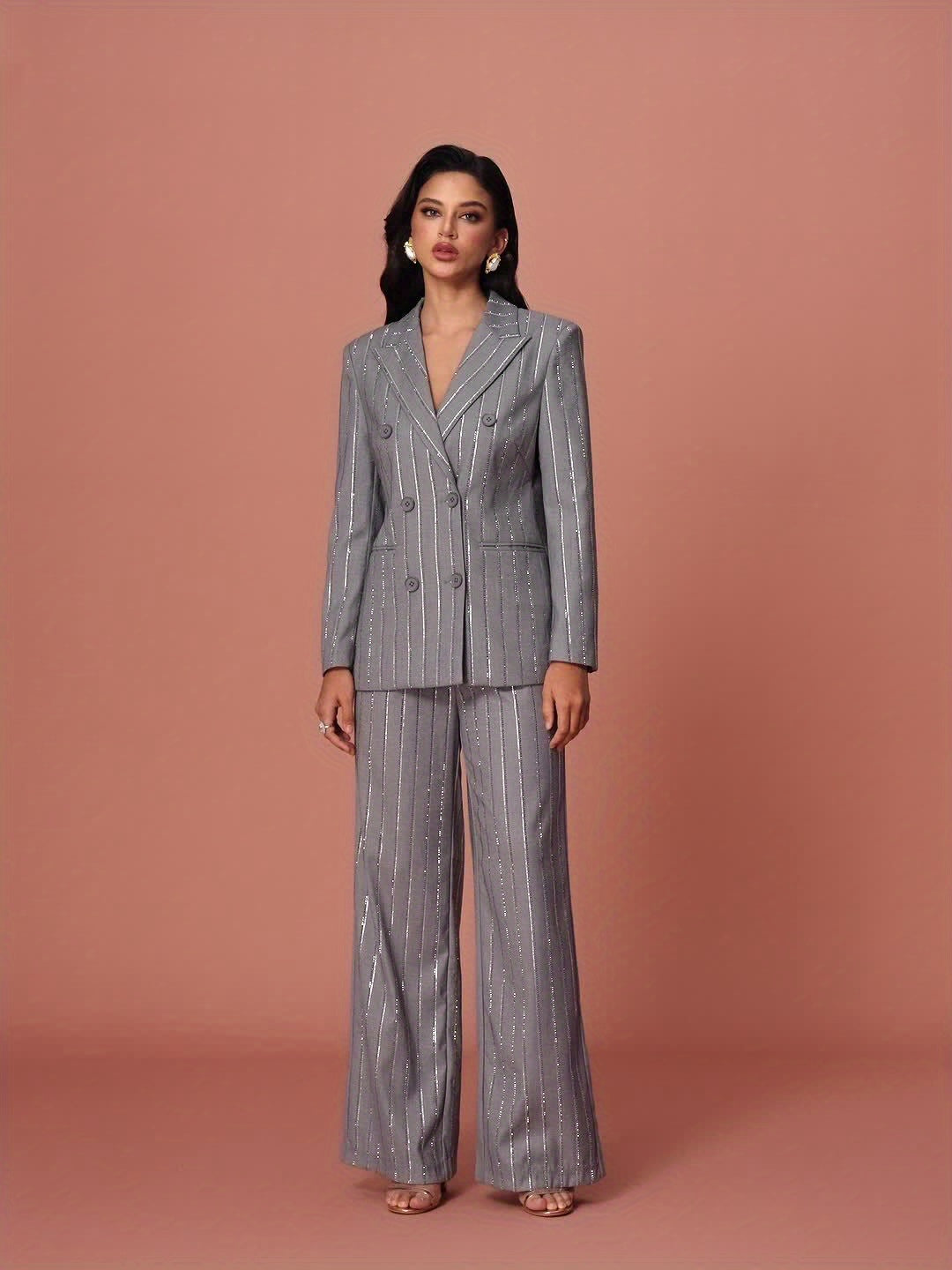 Women's formal casual suit hot diamond senior long sleeve suit