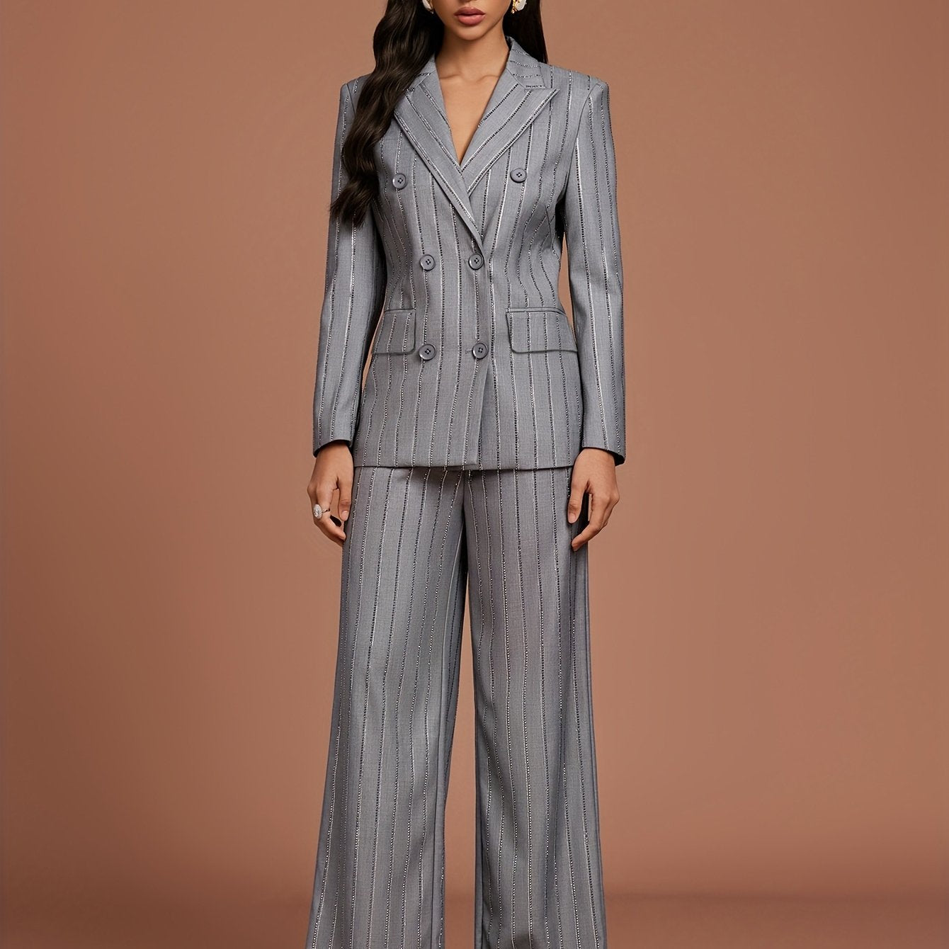 Women's formal casual suit hot diamond senior long sleeve suit